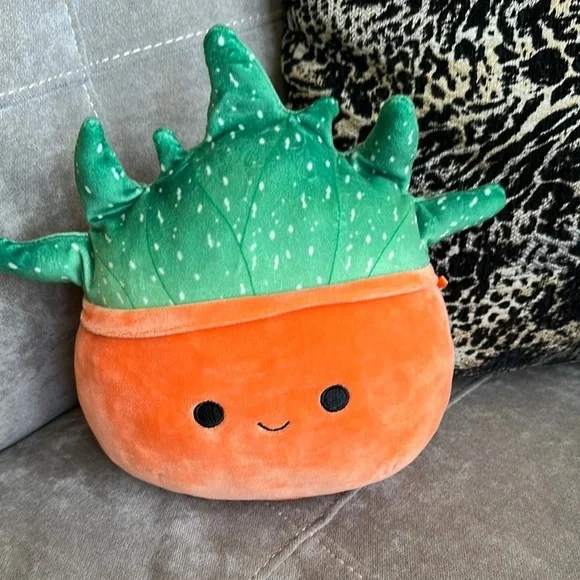 Squishmallows Orange and Green Carrot Stuffed Animal - Picture 4 of 5
